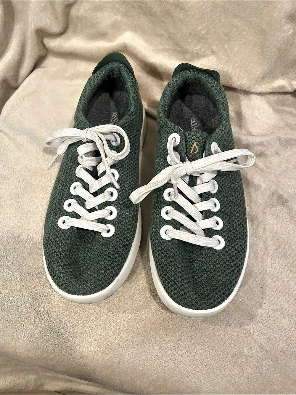 All birds green and white shoes size 10w